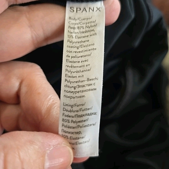 Spanx Faux Leather Pants Leggings Size Large 2437 - Picture 6 of 11